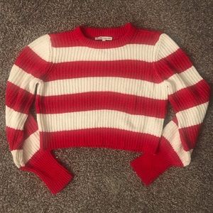 Striped cropped sweater